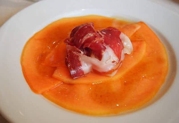 la-Palmera starter with iberica ham