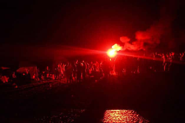 Sant Joan beach fire