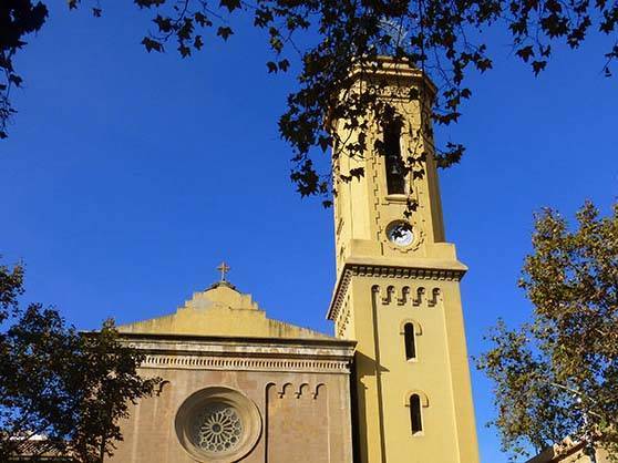 Sarrià church Corts area