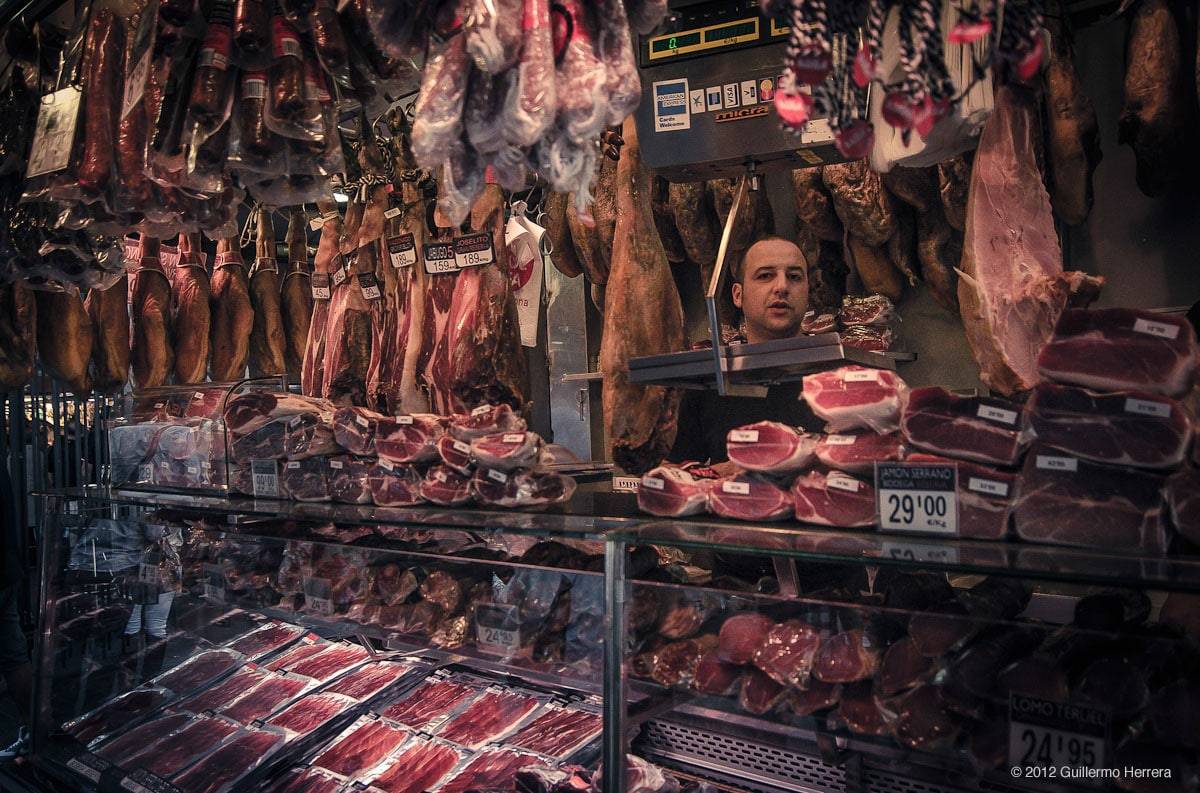 top markets Boqueria ham