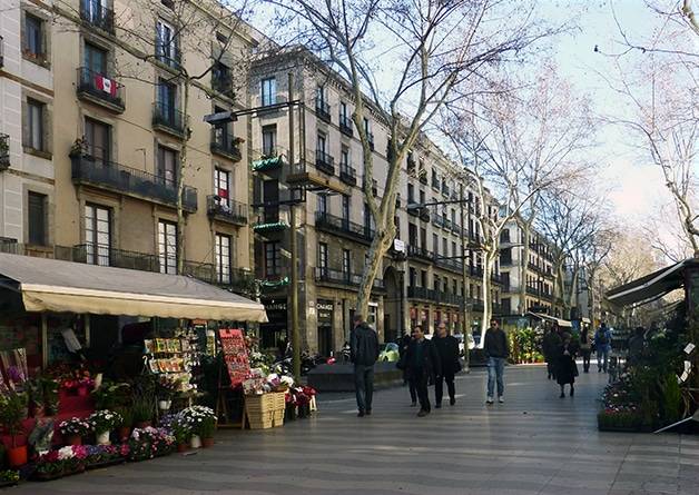 first weekend in Barcelona, Ramblas