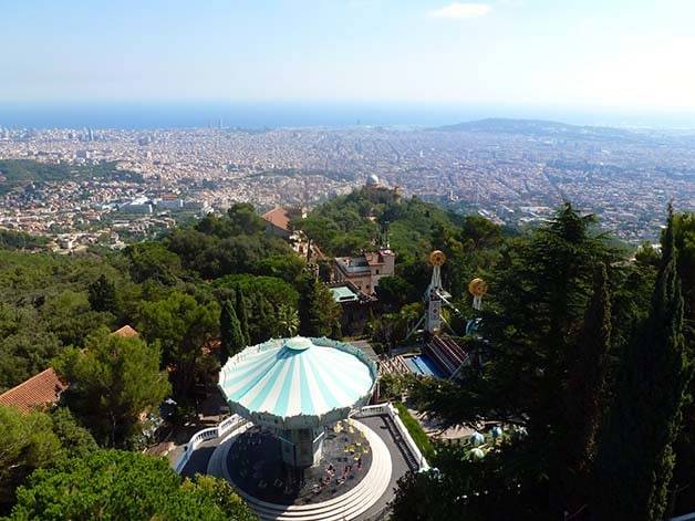 tibidabo Barcelona view