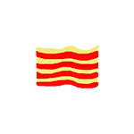 Catalan flag drawing