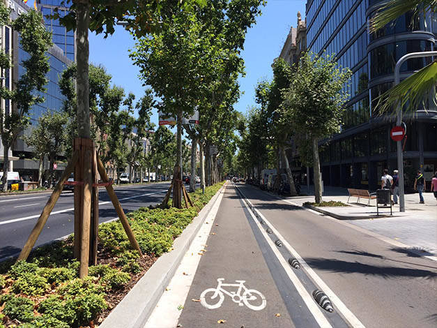 cycle lanes Diagonal