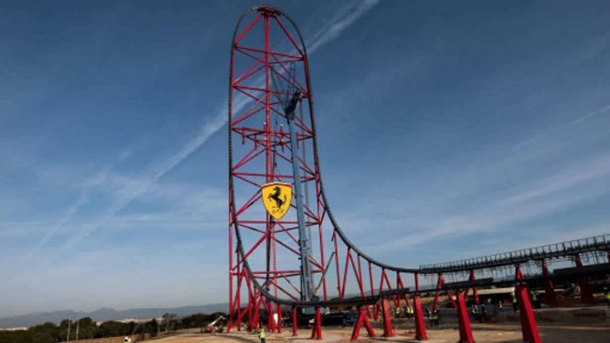 Ferrari Land rollercoaster