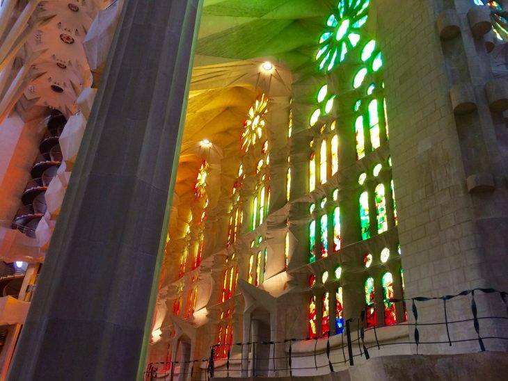 Sagrada Familia and Gaudí inside