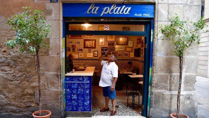 Authentic tapas bars on the Carrer de la Mercè in the Gothic Quarter