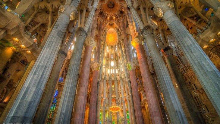 interior of Sagrada Familia