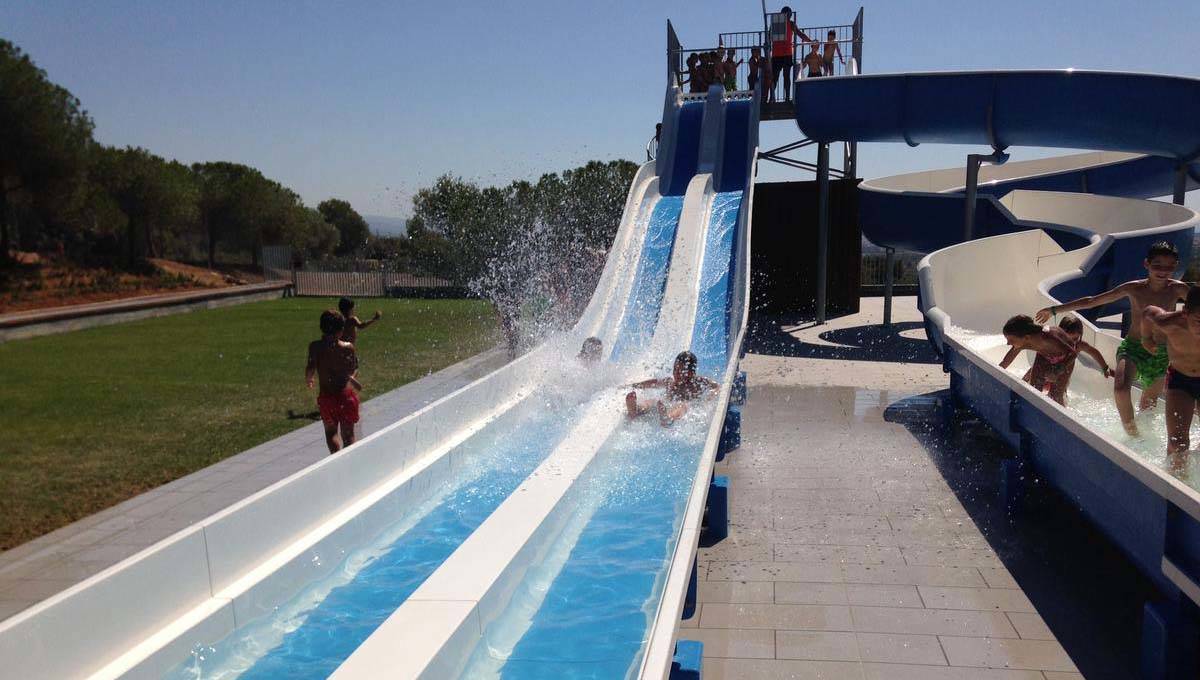 Camping near Barcelona water slide